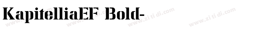 KapitelliaEF Bold字体转换